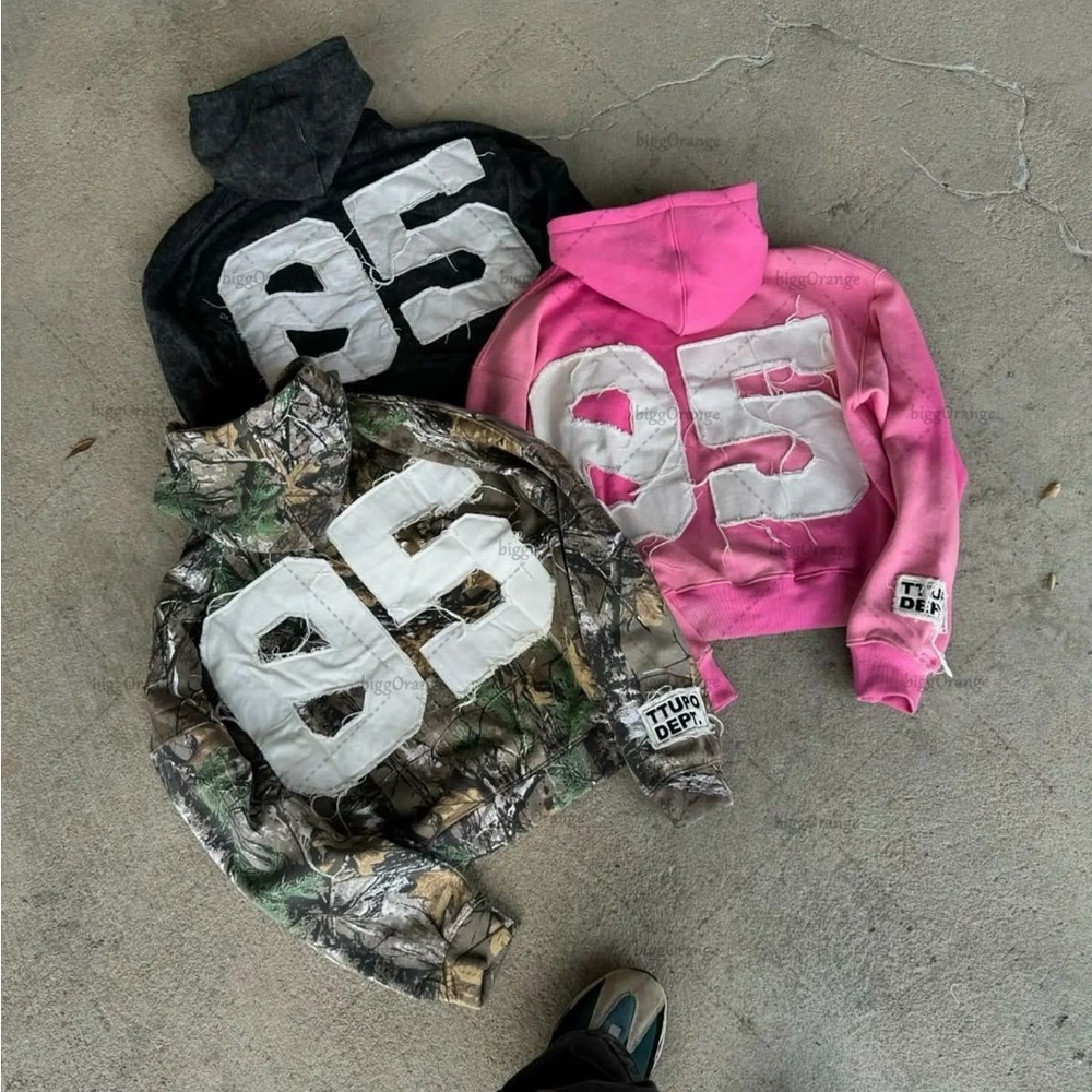 Kids Graphic Hoodie - Black, Pink, Camouflage